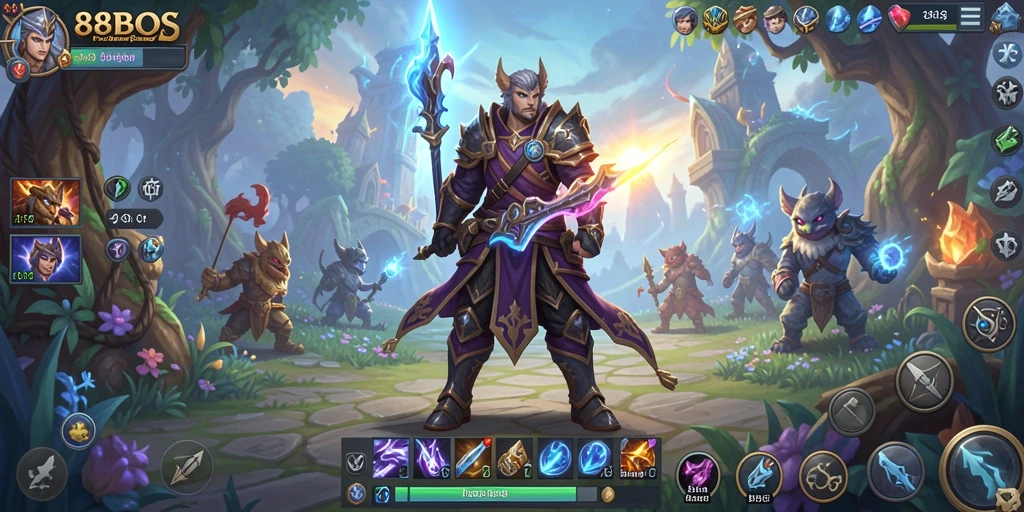 Tampilan gameplay menegangkan dalam dunia fantasi ARPG.
