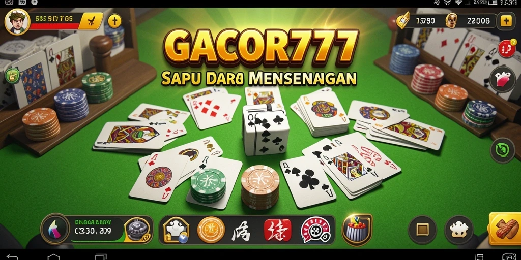 Screenshot GACOR777 menampilkan gameplay Gaple yang seru dan menarik.
