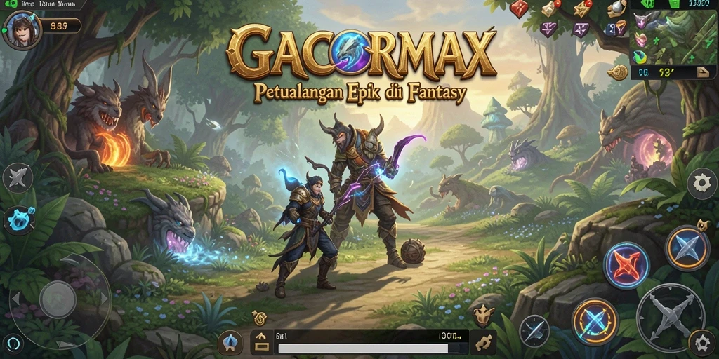 Screenshot GACORMAX menampilkan aksi mendebarkan dalam gameplay Adventure.
