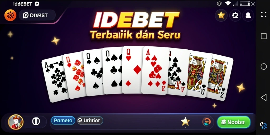 Tampilan gameplay terbaik dari IDEBET dalam permainan Domino.