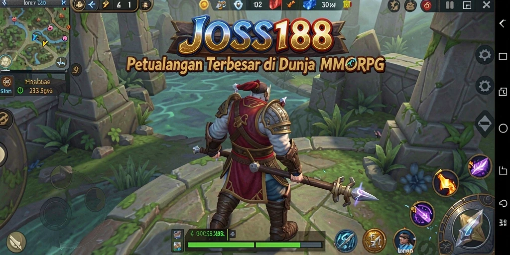 Tangkapan layar JOSS188 menampilkan aksi seru dalam dunia MMORPG.