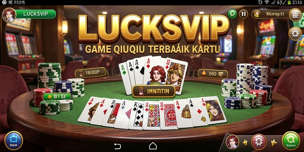 Tampilan gameplay QiuQiu yang menarik di LUCKSVIP.