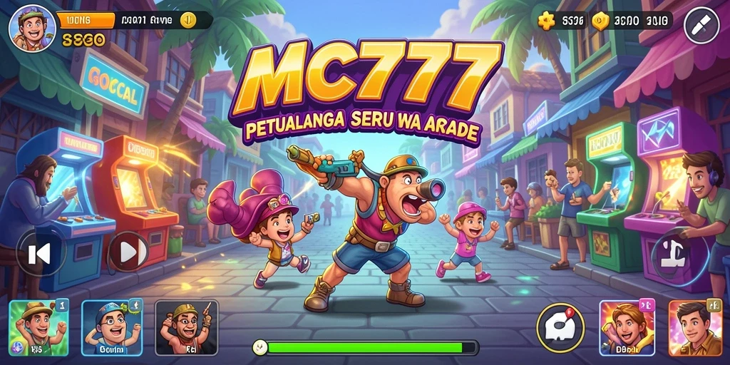 Tampilan screenshot gameplay MC777 yang menampilkan keseruan dalam Arcade.