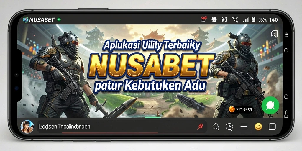 Tampilan intuitif aplikasi NUSABET dengan fitur lengkap.