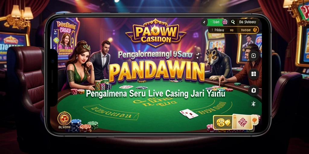 Tampilan gameplay Live Casino yang mendebarkan di PANDAWIN.