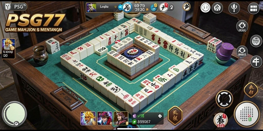 Tampilan menarik dari gameplay Mahjong PSG77 yang seru.