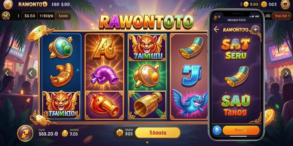 Gameplay seru dari game slot RAWONTOTO dengan grafik menarik.