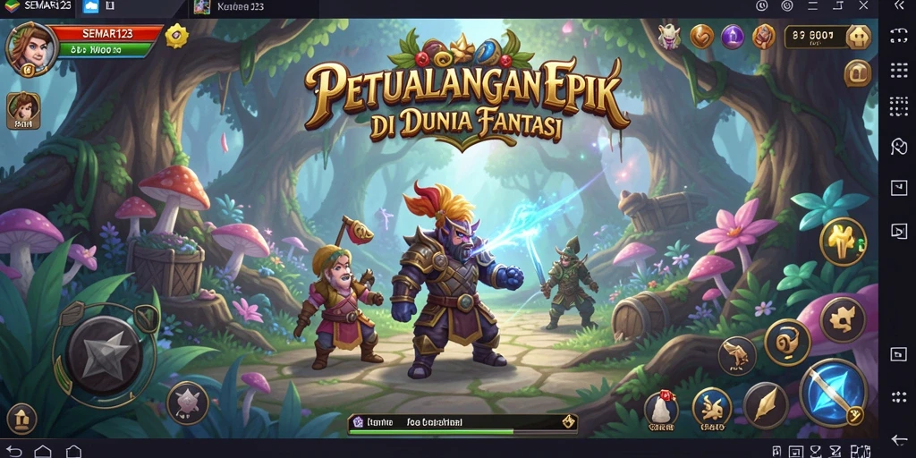 Tampilan gameplay SEMAR123 yang mendebarkan di dunia RPG.