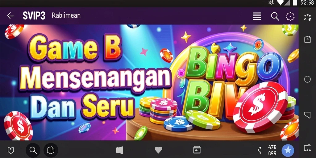 Screenshot tampilan gameplay menarik dari SVIP3 Bingo.