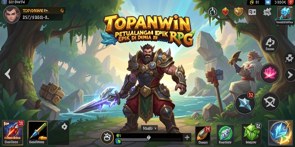 Screenshot gameplay TOPANWIN menampilkan aksi pertarungan yang mendebarkan.