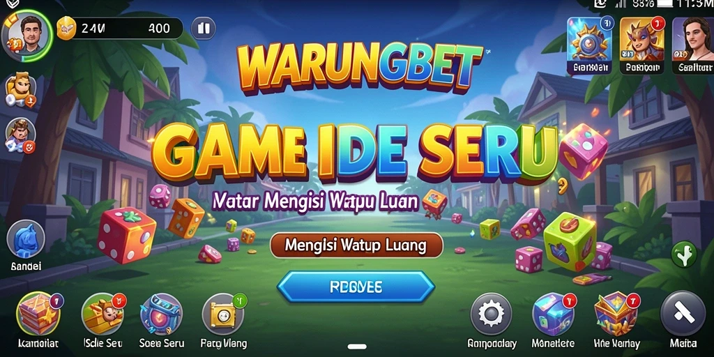 Tampilan gameplay WARUNGBET dengan mekanisme Idle yang menarik.