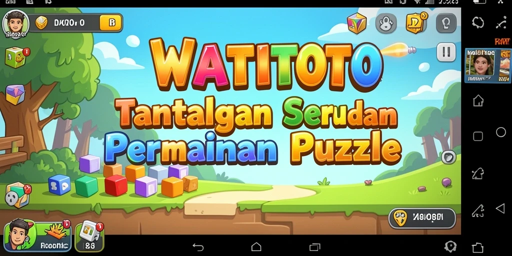 Tampilan gameplay puzzle WATITOTO yang menarik dan menyenangkan.