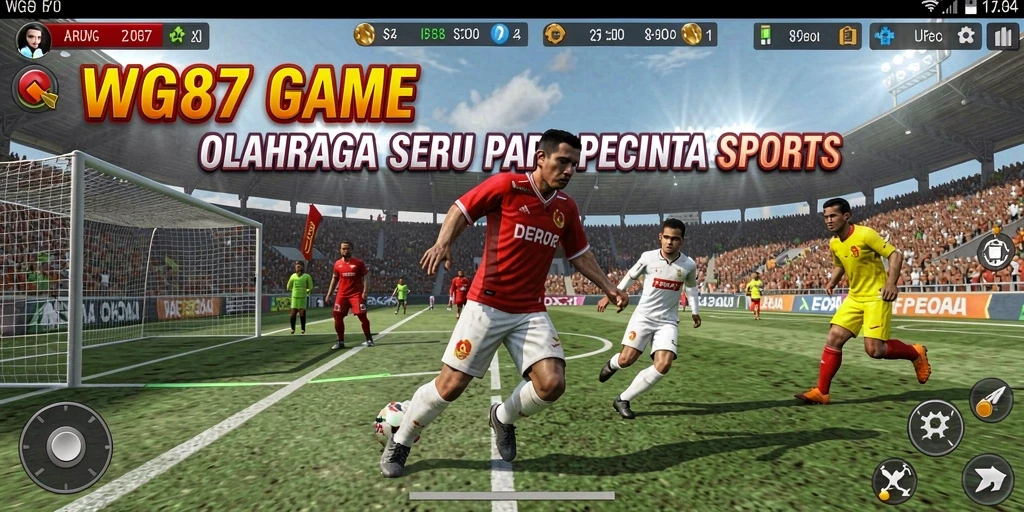 Screenshot gameplay WG87 menampilkan serunya berkompetisi dalam olahraga.