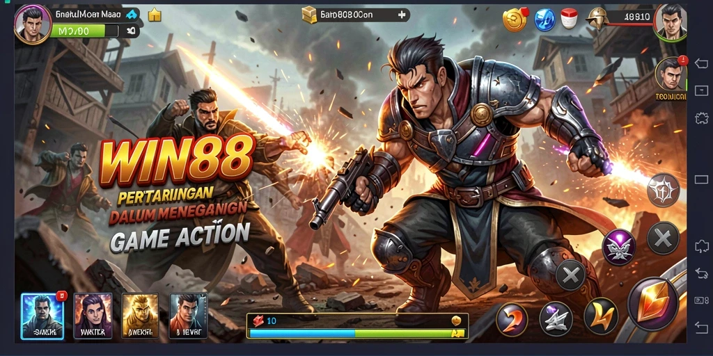 Tampilan gameplay mendebarkan di WIN88 dengan aksi seru.
