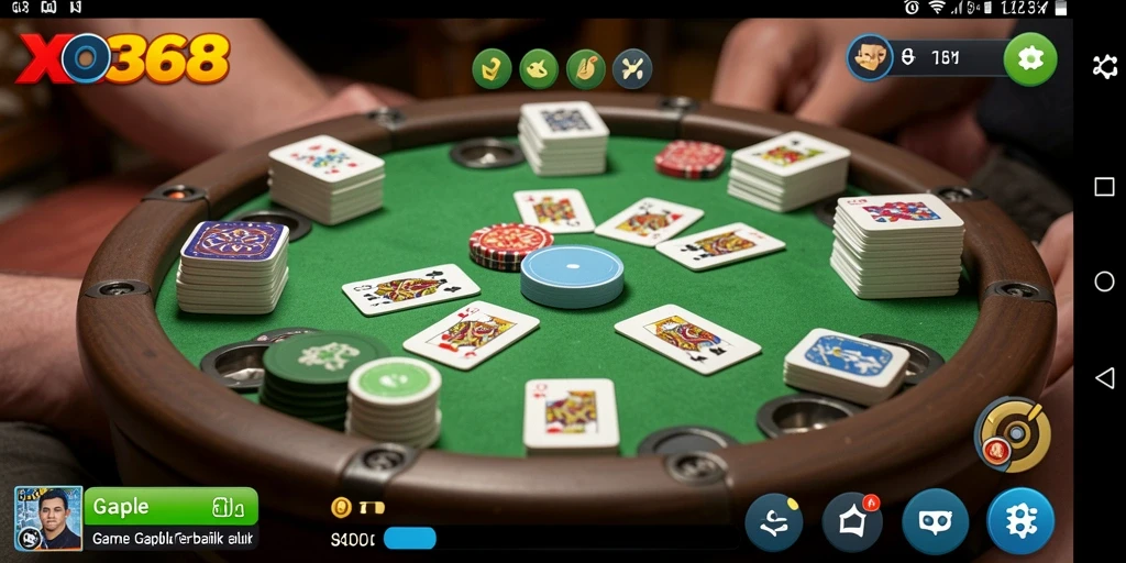 Screenshot gameplay gaple menunjukkan keseruan saat bermain.